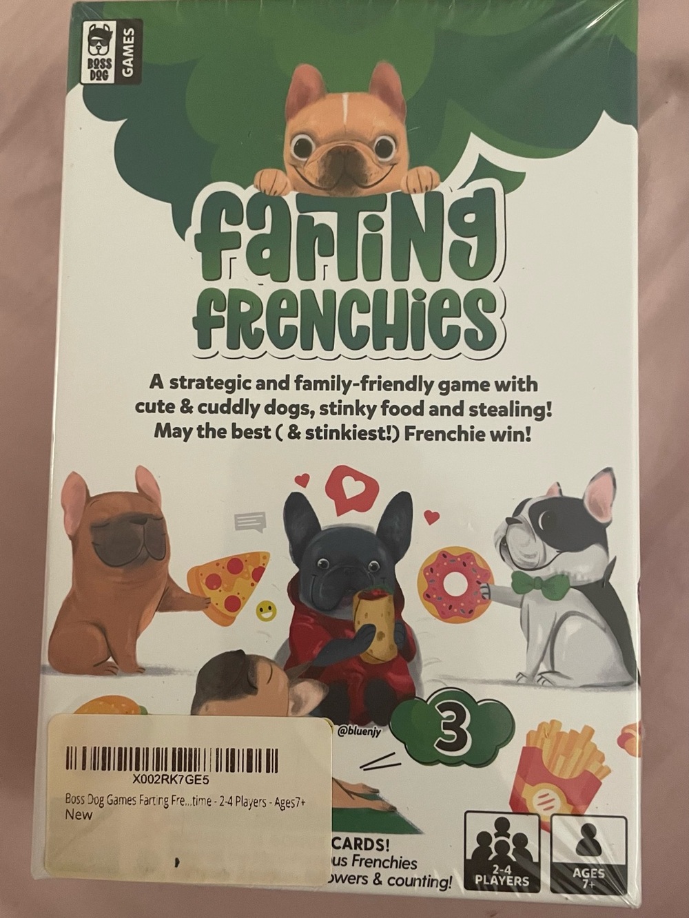Farting Frenchies Family Card Game